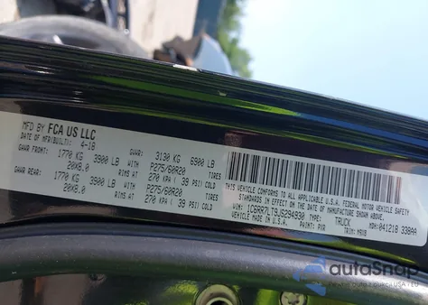 2018 Ram 1500 Big Horn 4X4 5'7 Box from USA, damaged, VIN 1C6RR7LT9JS294930